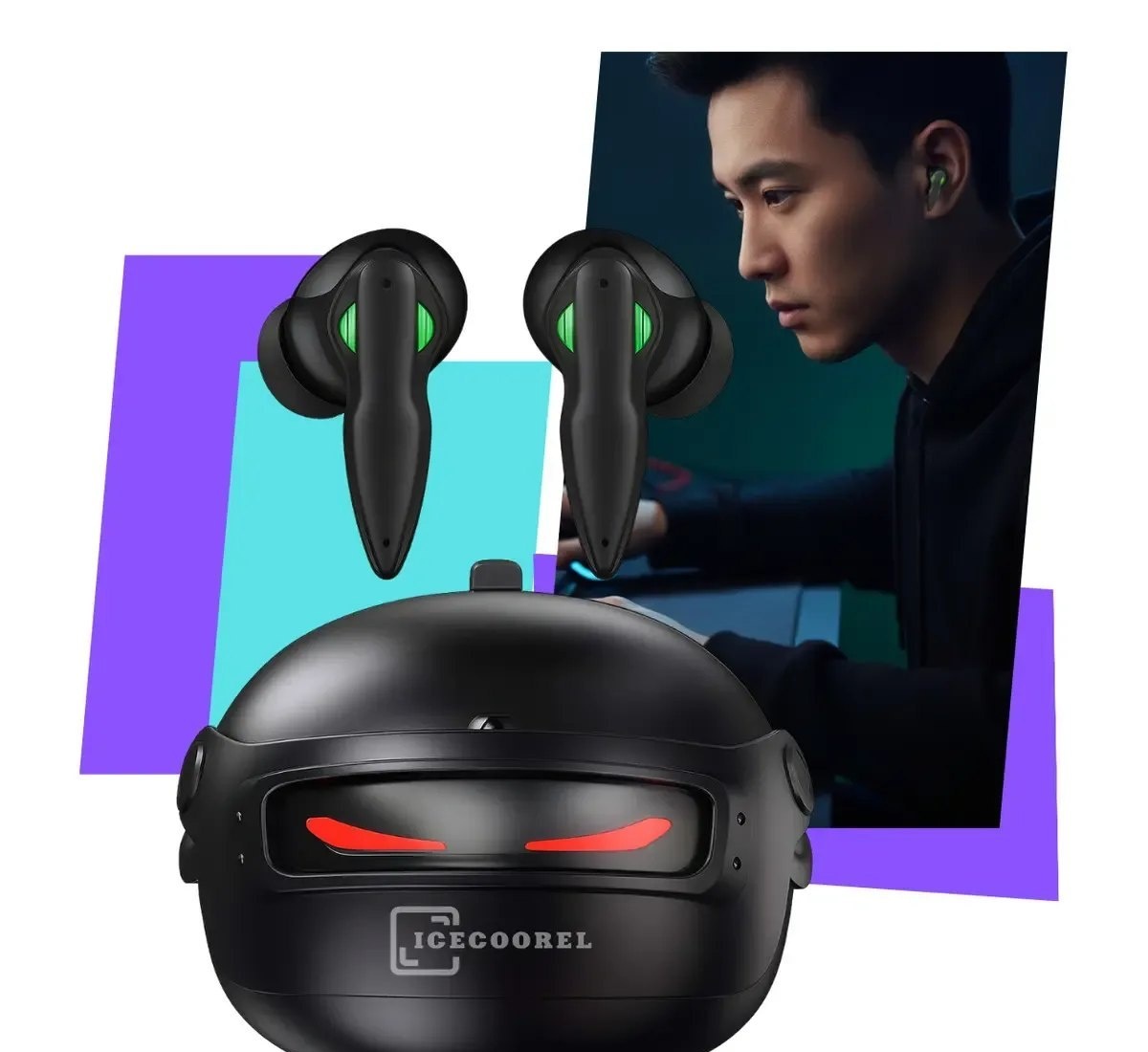 Fone De Ouvido Gamer Bluetooth Ice Coorel 5.4 Sem Fio Para Jogos