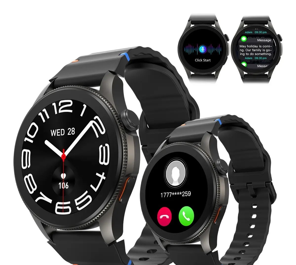 Basike 1.43 Ia Relógio Smartwatch Redondo