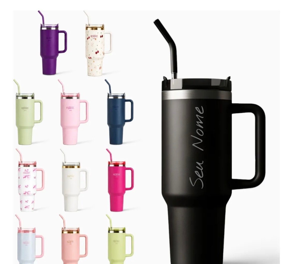 Copo Térmico 1200ml Personalizado Com Seu Nome Hiddra